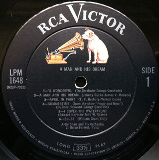 Artie Shaw : A Man And His Dream (LP, Comp, Ind)