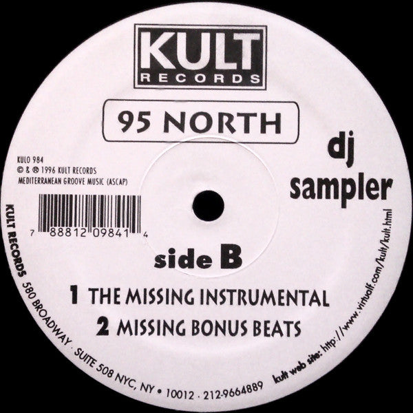 Wayne Rollins & Jeff Bernstein / 95 North : DJ Sampler (12", Smplr)