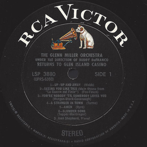 The Glenn Miller Orchestra : The Glenn Miller Orchestra Returns To Glen Island Casino (LP, Album)