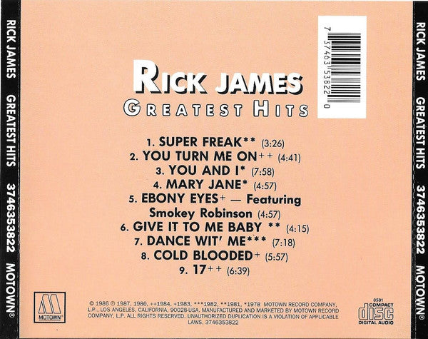 Rick James : Greatest Hits (CD, Comp)