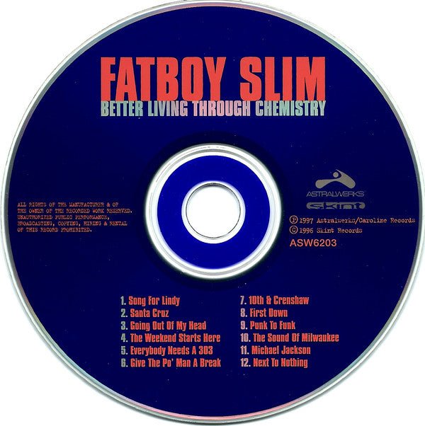 Fatboy Slim : Better Living Through Chemistry (CD, Album)