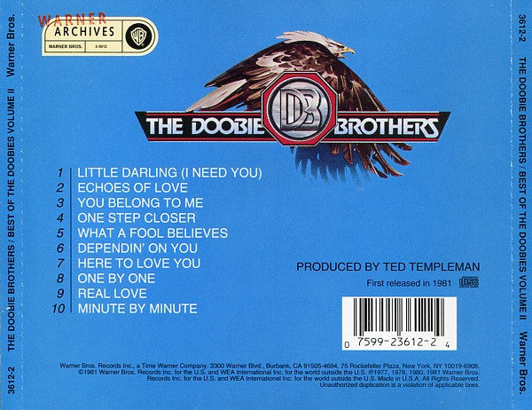 The Doobie Brothers : Best Of The Doobies Volume II (CD, Comp)