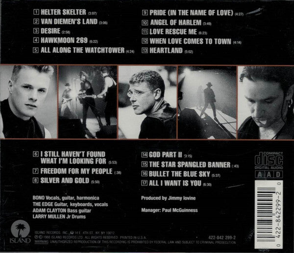 U2 : Rattle And Hum (CD, Album, RE, RP)