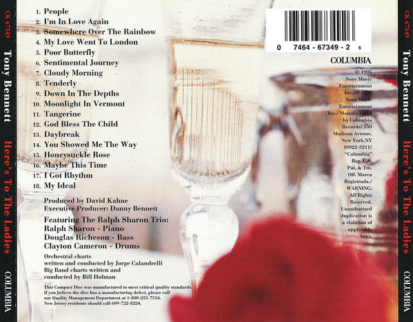 Tony Bennett : Here's To The Ladies (CD, Album)