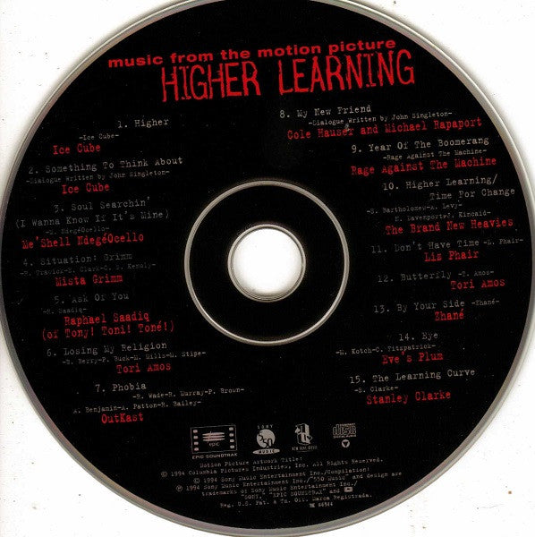 Various : Higher Learning: Music From The Motion Picture (CD, Album, RE)