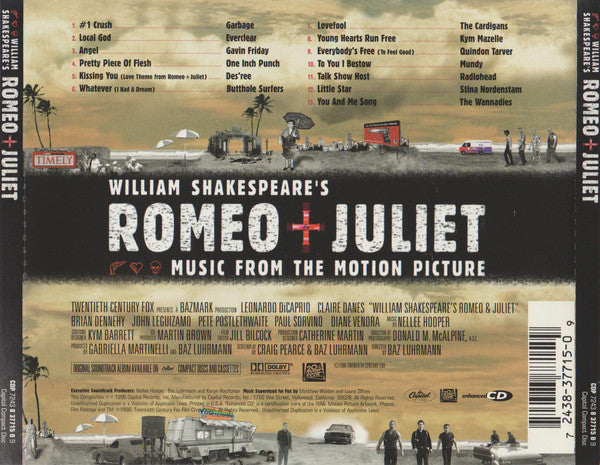 Various : William Shakespeare's Romeo + Juliet (Music From The Motion Picture) (CD, Album, Enh)