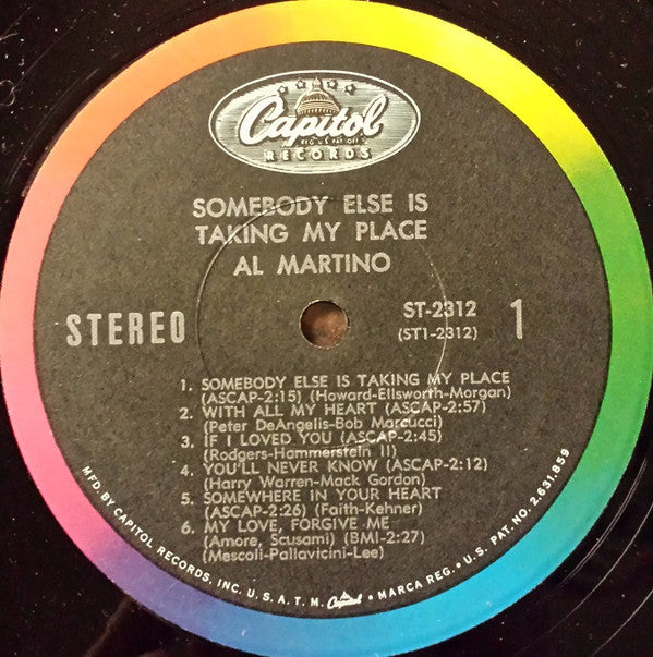 Al Martino : Somebody Else Is Taking My Place (LP, Album)