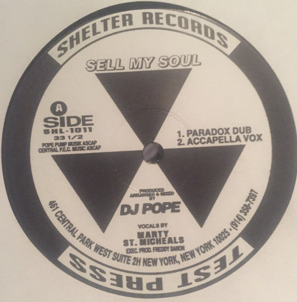 DJ Pope : Sell My Soul (12", TP)