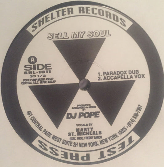 DJ Pope : Sell My Soul (12", TP)