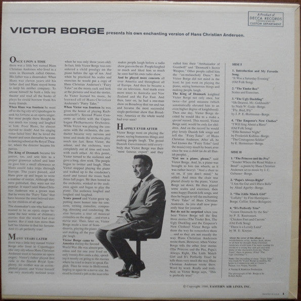 Victor Borge (2) : Victor Borge Presents His Own Enchanting Version Of Hans Christian Andersen (LP, Album, Mono, Pin)