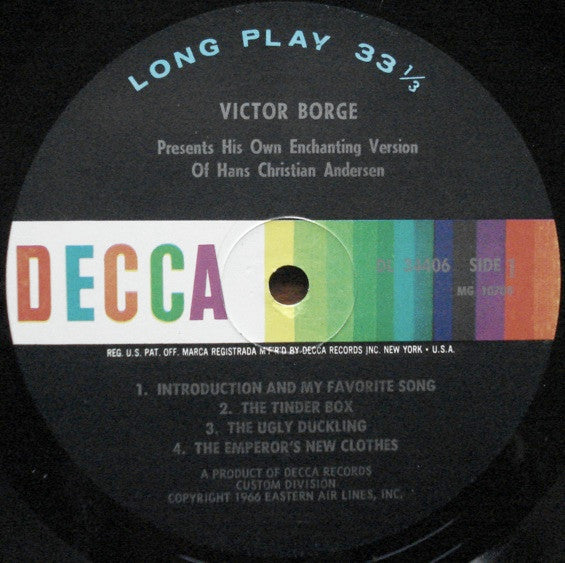 Victor Borge (2) : Victor Borge Presents His Own Enchanting Version Of Hans Christian Andersen (LP, Album, Mono, Pin)