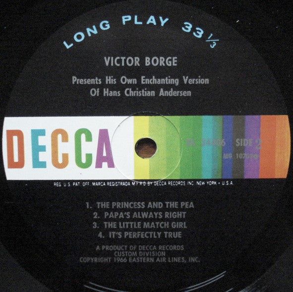 Victor Borge (2) : Victor Borge Presents His Own Enchanting Version Of Hans Christian Andersen (LP, Album, Mono, Pin)