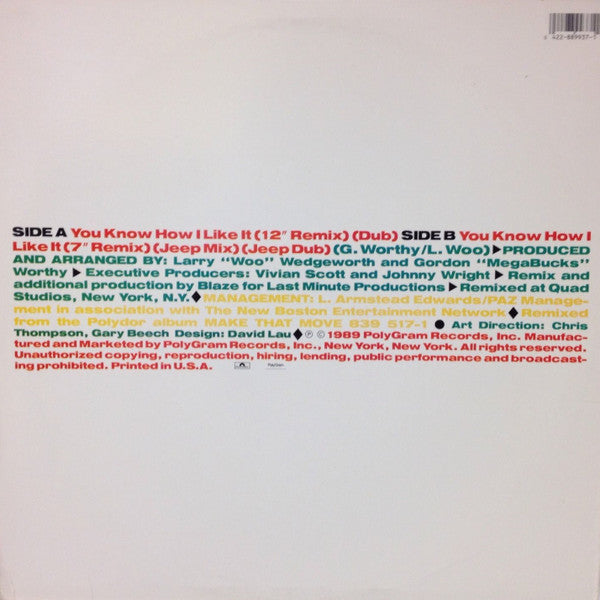 Finest Hour : You Know How I Like It (12")