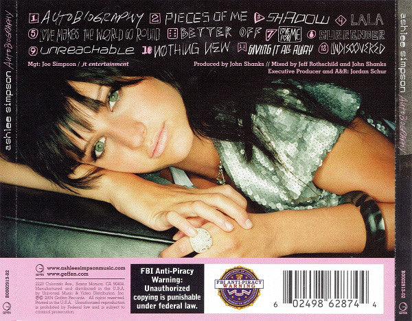 Ashlee Simpson : Autobiography (CD, Album)