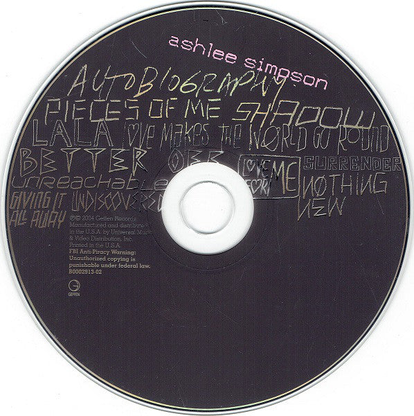 Ashlee Simpson : Autobiography (CD, Album)