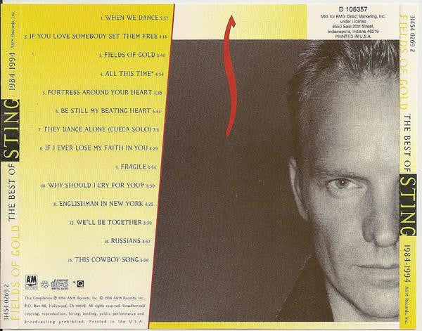 Sting : Fields Of Gold: The Best Of Sting 1984 - 1994 (CD, Comp, Club)