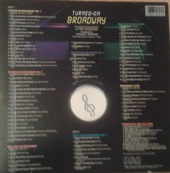 Luther Henderson Conducting The Broadway Symphony Orchestra : Turned-On Broadway (LP)