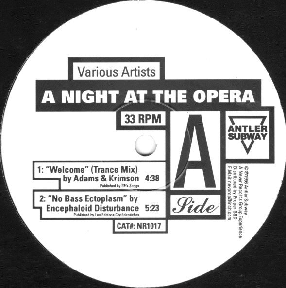Various : A Night At The Opera (12", Comp)
