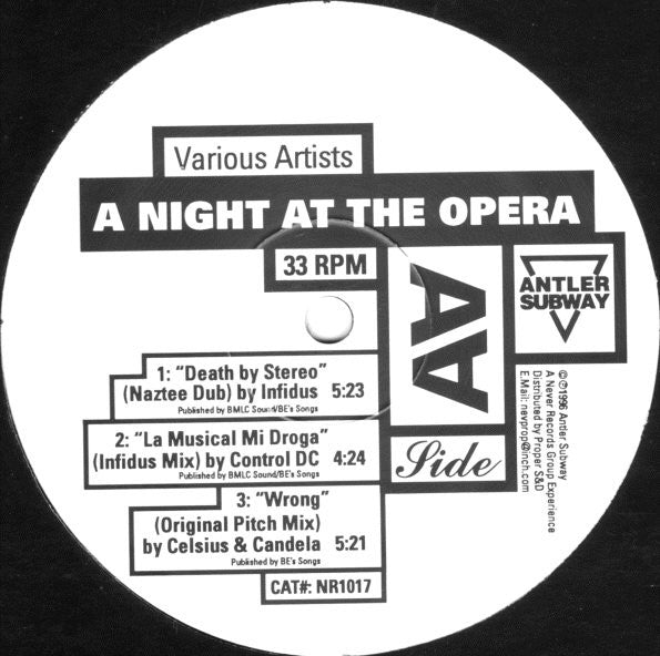 Various : A Night At The Opera (12", Comp)