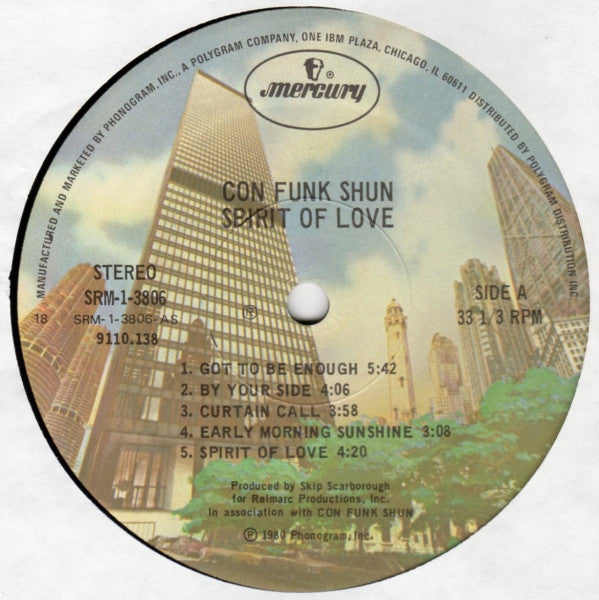 Con Funk Shun : Spirit Of Love (LP, Album, 18 )