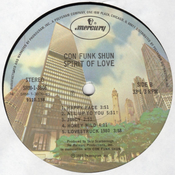Con Funk Shun : Spirit Of Love (LP, Album, 18 )