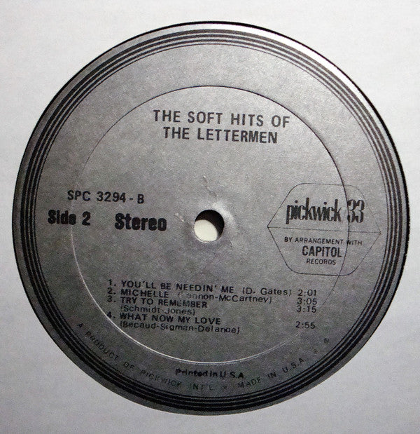 The Lettermen : The Soft Hits Of The Lettermen (LP, Comp)