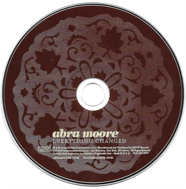 Abra Moore : Everything Changed (CD, Album + DVD)