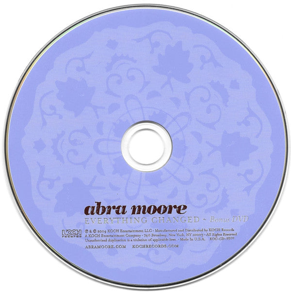 Abra Moore : Everything Changed (CD, Album + DVD)