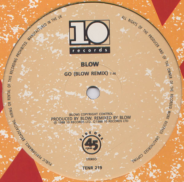 Blow : Go (Blow Remix) (12")