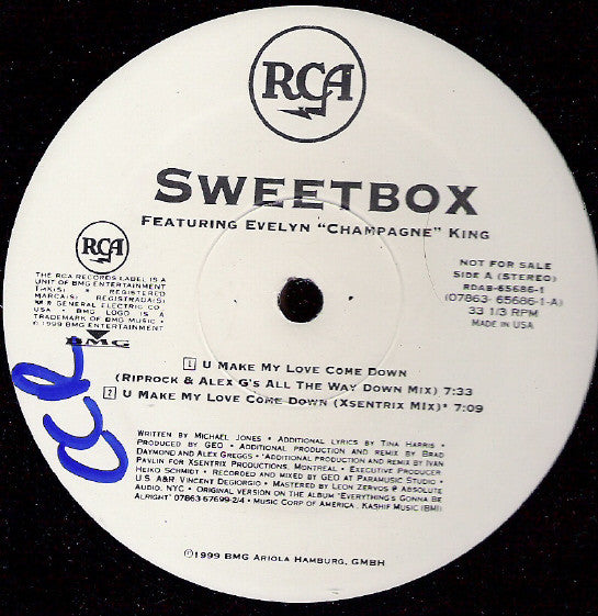 Sweetbox : U Make My Love Come Down (12", Promo)