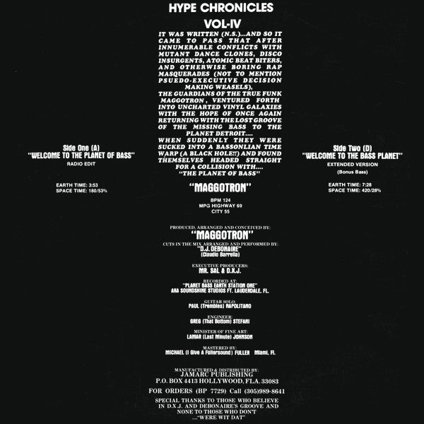 Maggotron : Welcome To The Planet Of Bass (12")