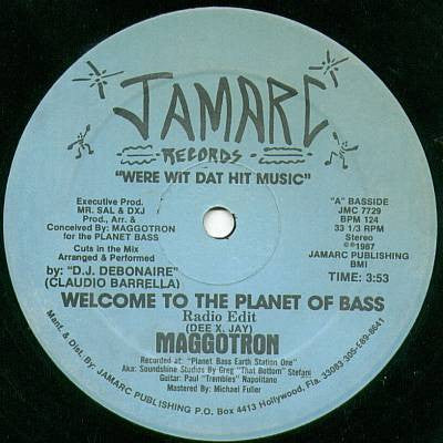 Maggotron : Welcome To The Planet Of Bass (12")