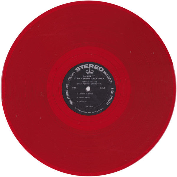 Members Of The Stan Kenton Orchestra : Members Of The Stan Kenton Orchestra Salute Stan Kenton (Artistry In Rhythm) (LP, Album, Red)