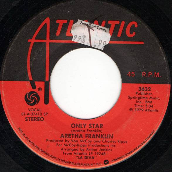Aretha Franklin : Half A Love / Only Star (7", Single, Spe)