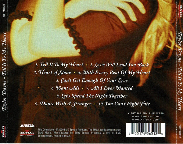 Taylor Dayne : Tell It To My Heart (CD, Comp)
