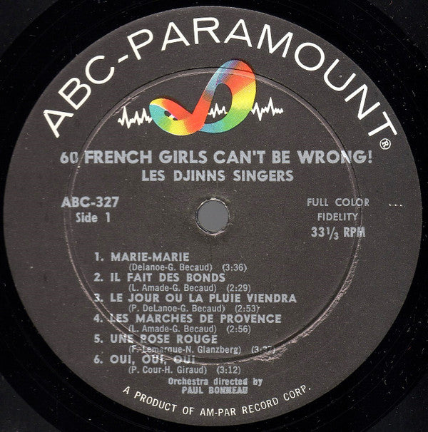 Les Djinns : 60 French Girls Can't Be Wrong! (LP, Comp, Mono)