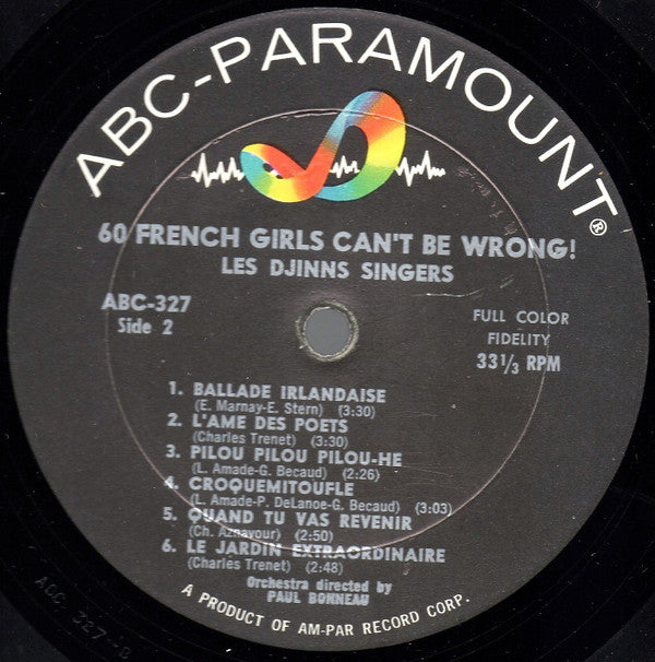 Les Djinns : 60 French Girls Can't Be Wrong! (LP, Comp, Mono)