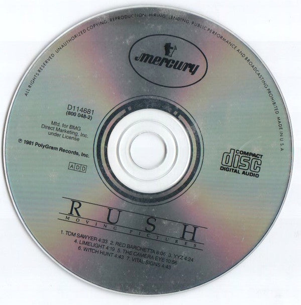 Rush : Moving Pictures (CD, Album, Club, PMD)