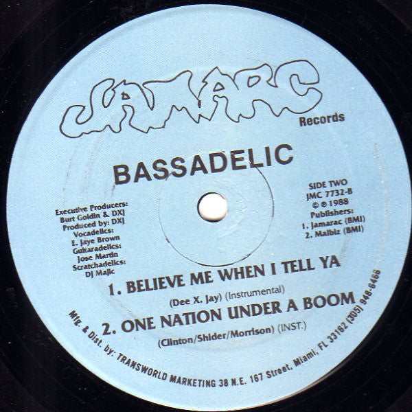 Bassadelic : One Nation Under A Boom (12")