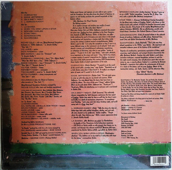 Richie Cole : Popbop (LP, Album)