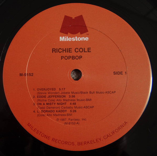 Richie Cole : Popbop (LP, Album)