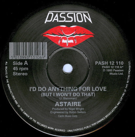 Astaire : I'd Do Anything For Love (But I Won't Do That) / You Blow Hot And Cold (12")