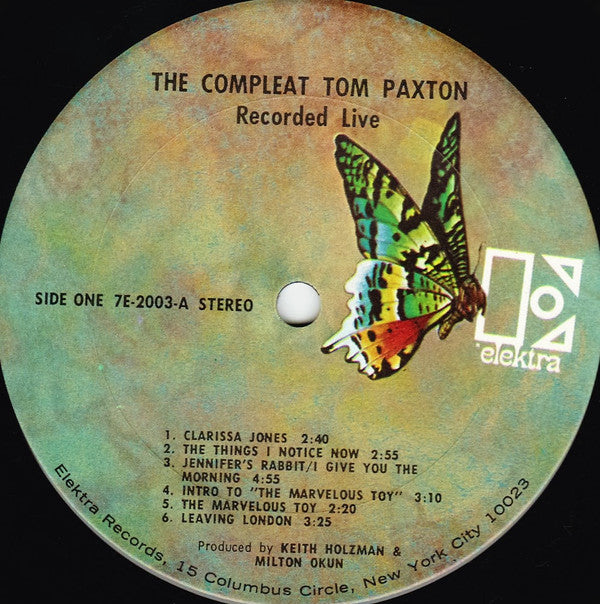 Tom Paxton : The Compleat Tom Paxton (Recorded Live) (2xLP, Album)