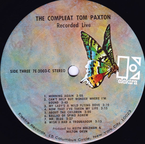 Tom Paxton : The Compleat Tom Paxton (Recorded Live) (2xLP, Album)