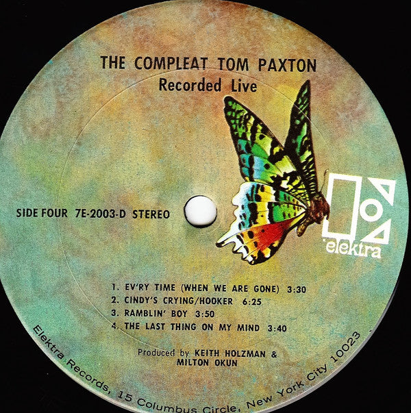 Tom Paxton : The Compleat Tom Paxton (Recorded Live) (2xLP, Album)