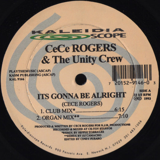 Ce Ce Rogers & The Unity Crew : Its Gonna Be Alright (12")