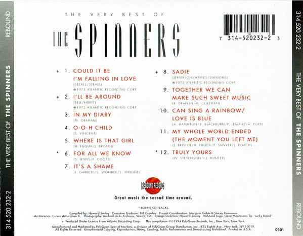 The Spinners* : The Very Best Of (CD, Comp)