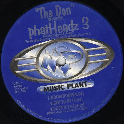 Joey "The Don" Donatello : PhatHeadz 3 (12")