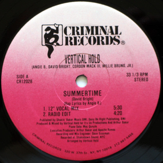 Vertical Hold : Summertime (12")