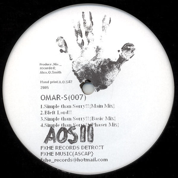 Omar-S : 007 (12")